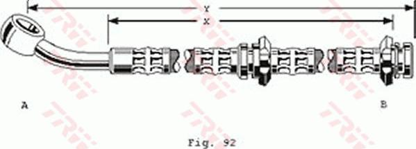 TRW PHD160 - Спирачен маркуч vvparts.bg