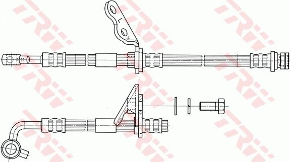 TRW PHD1042 - Спирачен маркуч vvparts.bg