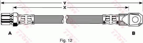 TRW PHD105 - Спирачен маркуч vvparts.bg