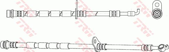 TRW PHD1145 - Спирачен маркуч vvparts.bg