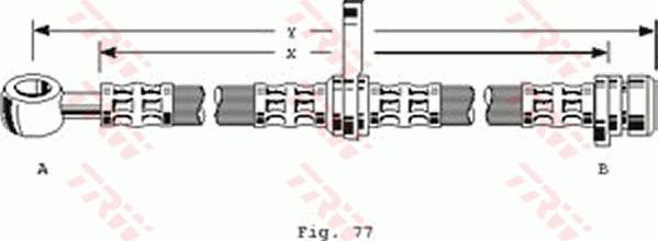 TRW PHD331 - Спирачен маркуч vvparts.bg