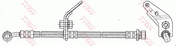 TRW PHD7072 - Спирачен маркуч vvparts.bg