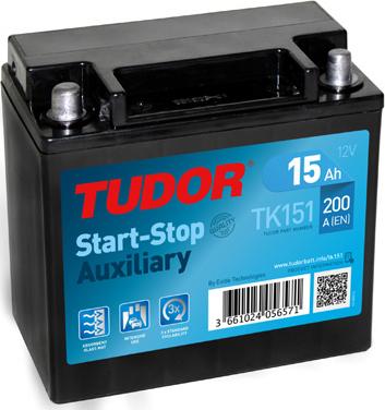 Tudor TK151 - Стартов акумулатор vvparts.bg