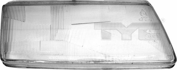 TYC 20-3449-LA-1 - Оптично стъкло, главен фар vvparts.bg
