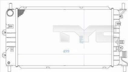 TYC 710-0036 - Радиатор, охлаждане на двигателя vvparts.bg