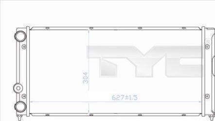 TYC 737-0035 - Радиатор, охлаждане на двигателя vvparts.bg