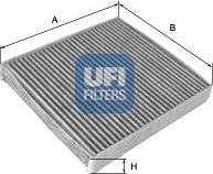 UFI 54.195.00 - Филтър купе (поленов филтър) vvparts.bg