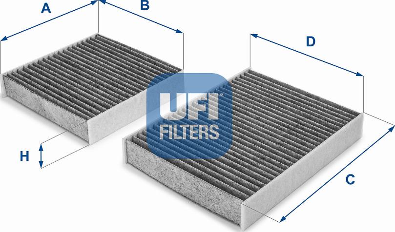 UFI 54.164.00 - Филтър купе (поленов филтър) vvparts.bg