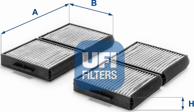 UFI 54.129.00 - Филтър купе (поленов филтър) vvparts.bg