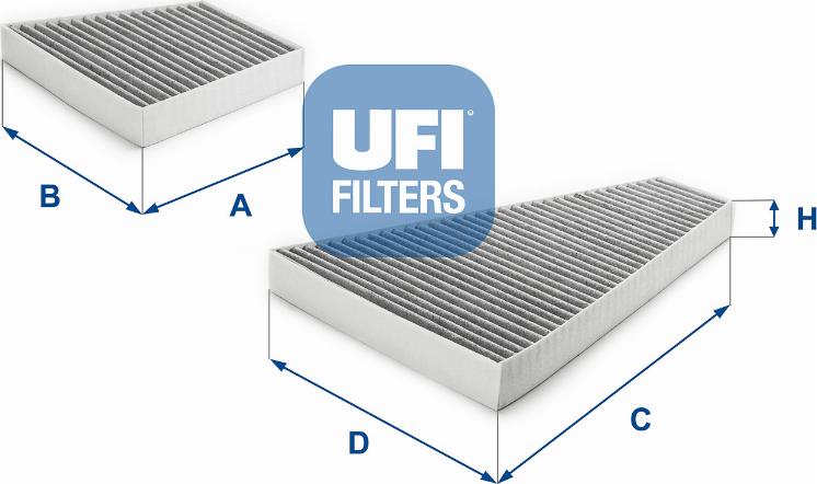 UFI 54.302.00 - Филтър купе (поленов филтър) vvparts.bg