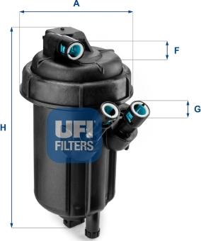 UFI 55.116.01 - Горивен филтър vvparts.bg