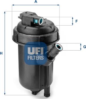 UFI 55.134.00 - Горивен филтър vvparts.bg