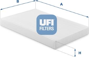 UFI 53.454.00 - Филтър купе (поленов филтър) vvparts.bg