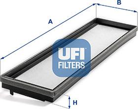 UFI 53.437.00 - Филтър купе (поленов филтър) vvparts.bg