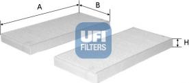 UFI 53.212.00 - Филтър купе (поленов филтър) vvparts.bg