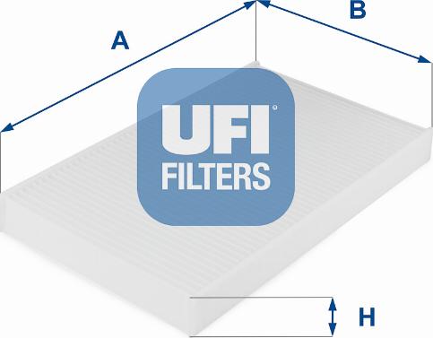 UFI 53.038.00 - Филтър купе (поленов филтър) vvparts.bg