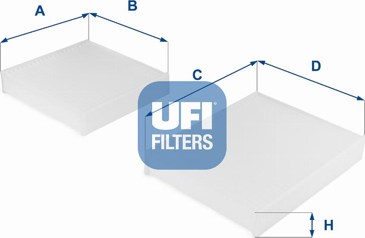 UFI 53.143.00 - Филтър купе (поленов филтър) vvparts.bg