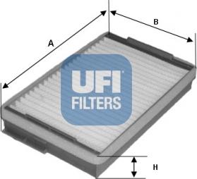 UFI 53.139.00 - Филтър купе (поленов филтър) vvparts.bg