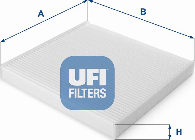 UFI 53.130.00 - Филтър купе (поленов филтър) vvparts.bg