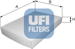 UFI 53.127.00 - Филтър купе (поленов филтър) vvparts.bg