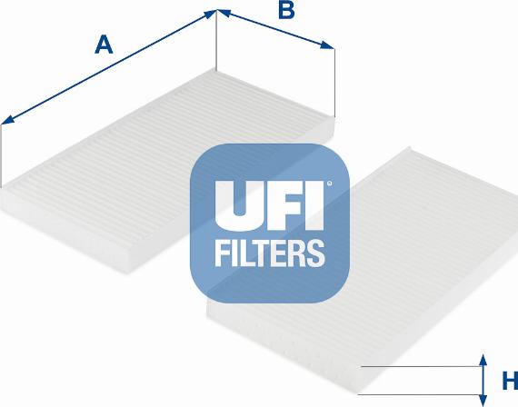 UFI 53.259.00 - Филтър купе (поленов филтър) vvparts.bg