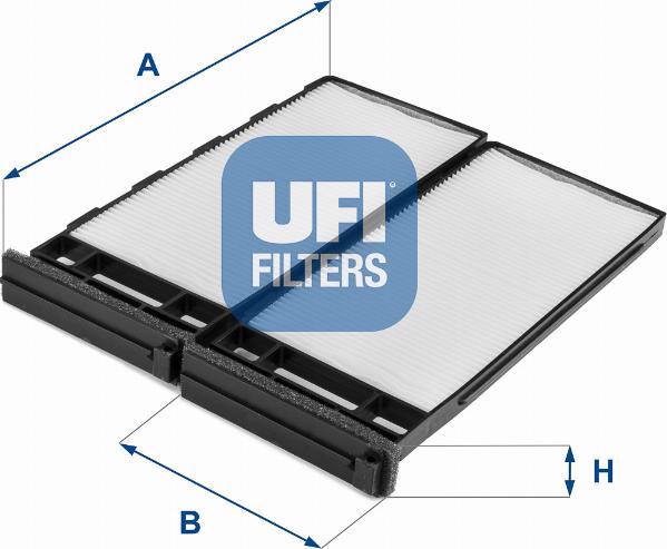 UFI 53.258.00 - Филтър купе (поленов филтър) vvparts.bg