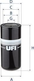 UFI 80.137.00 - Филтър, работна хидравлика vvparts.bg