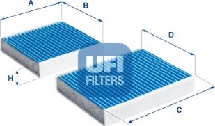 UFI 34.164.00 - Филтър купе (поленов филтър) vvparts.bg