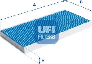 UFI 34.128.00 - Филтър купе (поленов филтър) vvparts.bg