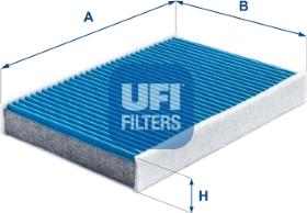 UFI 34.249.00 - Филтър купе (поленов филтър) vvparts.bg