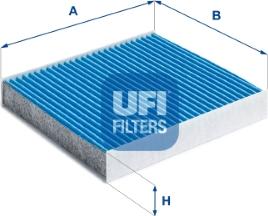 UFI 34.244.00 - Филтър купе (поленов филтър) vvparts.bg