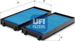 UFI 34.243.00 - Филтър купе (поленов филтър) vvparts.bg