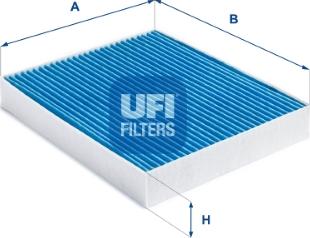 UFI 34.350.00 - Филтър купе (поленов филтър) vvparts.bg