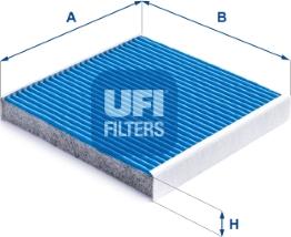 UFI 34.284.00 - Филтър купе (поленов филтър) vvparts.bg