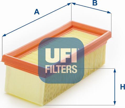 UFI 30.163.00 - Въздушен филтър vvparts.bg