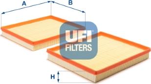 UFI 30.B25.00 - Въздушен филтър vvparts.bg