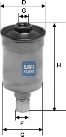 UFI 31.511.00 - Горивен филтър vvparts.bg