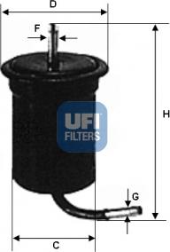 UFI 31.761.00 - Горивен филтър vvparts.bg