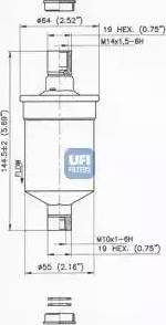 UFI 31.662.00 - Горивен филтър vvparts.bg