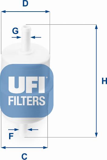 UFI 31.010.00 - Горивен филтър vvparts.bg