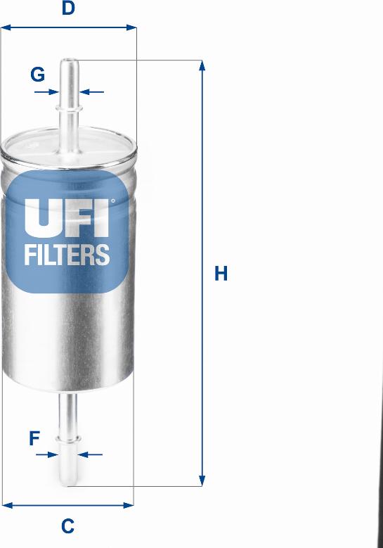 UFI 31.842.00 - Горивен филтър vvparts.bg