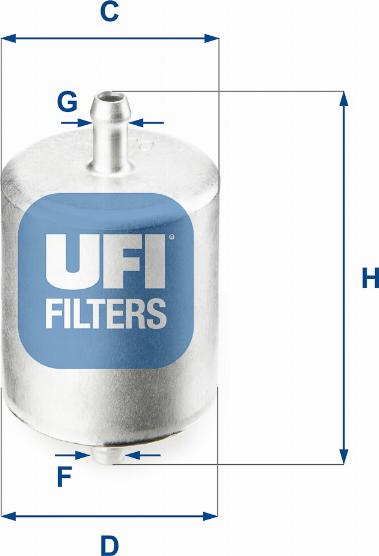 UFI 31.760.00 - Горивен филтър vvparts.bg