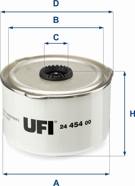 UFI 24.454.00 - Горивен филтър vvparts.bg