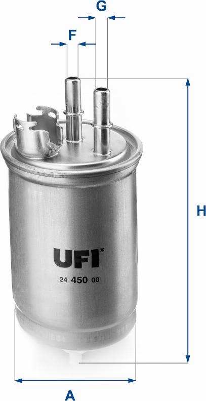 UFI 24.450.00 - Горивен филтър vvparts.bg