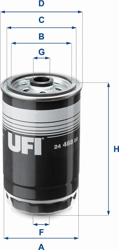 UFI 24.468.00 - Горивен филтър vvparts.bg