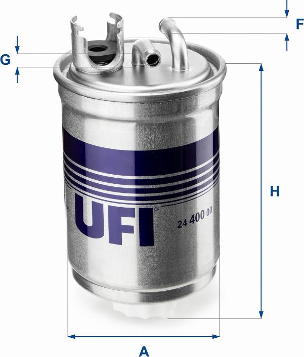 UFI 24.400.00 - Горивен филтър vvparts.bg