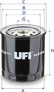 UFI 24.519.00 - Горивен филтър vvparts.bg