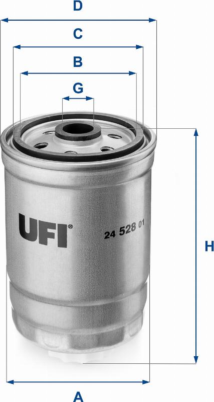 UFI 24.528.01 - Горивен филтър vvparts.bg