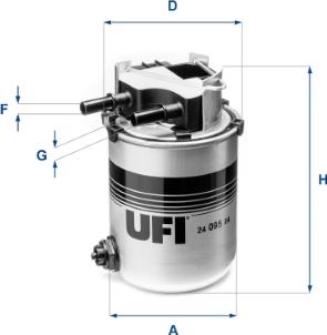 UFI 24.095.04 - Горивен филтър vvparts.bg