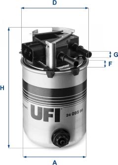 UFI 24.095.00 - Горивен филтър vvparts.bg